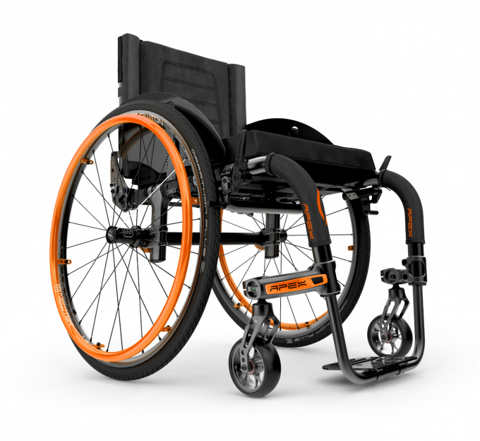 aktivni-invalidni-vozik-apex-a-motion-composites Aktívny invalidný vozík Apex A od Motion Composites s hliníkovým pevným rámom